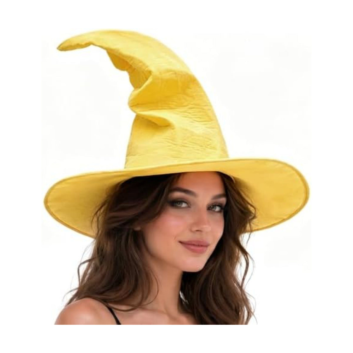 HOMELEX Adult Witch Hat, Tattered Lace Costume Hat for Halloween