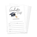 Minimalist Graduation Invitations 2026 with Envelopes - 20 Pack Class of 2026 Graduation Party Invitations, 4x6 Inch Fill-in Graduation Announcements for High School or College - A04