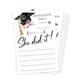 Luxury Graduation Invitations 2026 with Envelopes - 20 Pack Class of 2026 Graduation Party Invitations, 4x6 Inch Fill-in Graduation Announcements for High School or College - A09