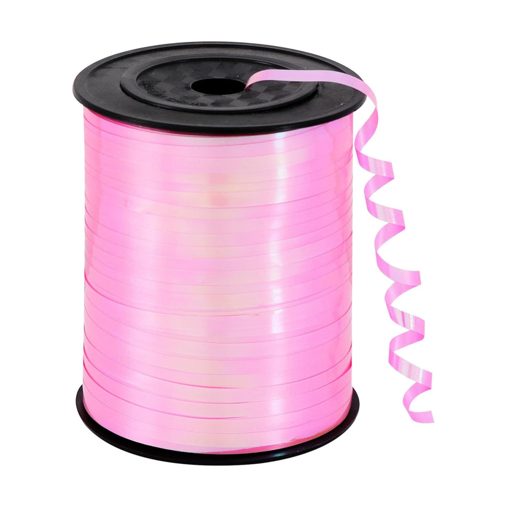 TONIFUL 500 Yards Iridescent Pink Curling Ribbon Balloon String