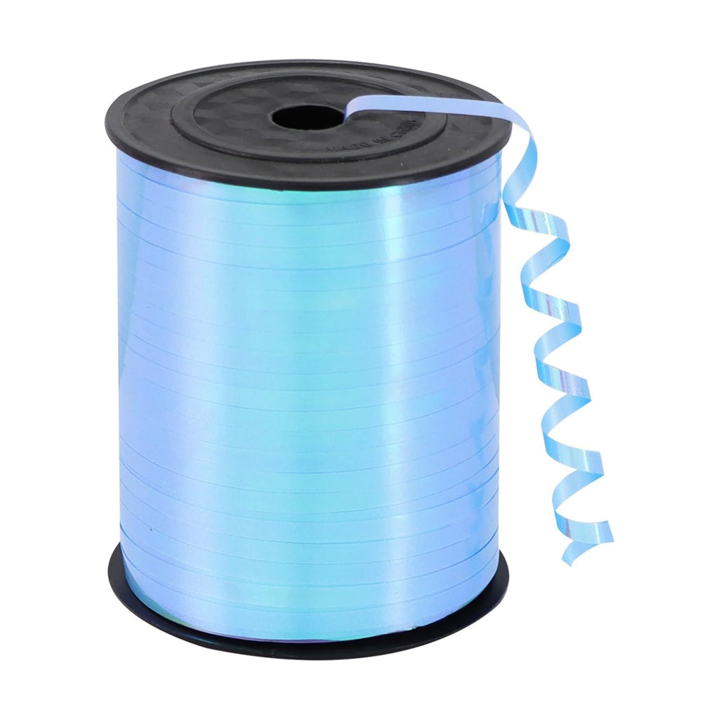 TONIFUL 500 Yards Iridescent Light Blue Curling Ribbon Balloon String