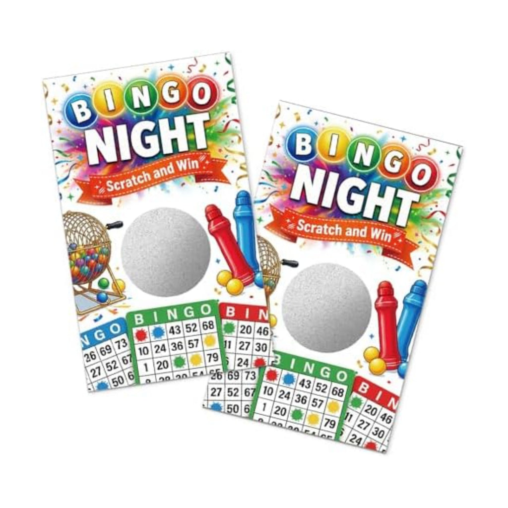 TOUNER 50Pcs Bingo Night Scratch Off Game Cards, Game Night Scratch Cards for Bingo Birthday Christmas Holiday Party Baby Bridal Shower Lottery Prize Raffle Tickets Favors Business Promotion