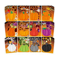 48 Sheets Pumpkin Face Stickers Kids Halloween Party Favors Crafts