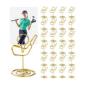 AceOrbit 24 Pcs Golf Club Place Cards Holder Gold Table Number Stands