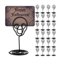 AceOrbit 24 Pcs Halloween Skull Place Cards Holder Gothic Table Stands