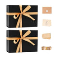 LIFELUM Black Magnetic Gift Box for Birthday Presents, 9.5"x7"x3.5"
