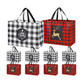 YANGTE 16 Pack Extra Large Christmas Gift Bags, Reusable Tote Bags with Handle Non-Woven Christmas Grocery Shopping Totes for Holiday Xmas, 20" × 15.7" × 7"