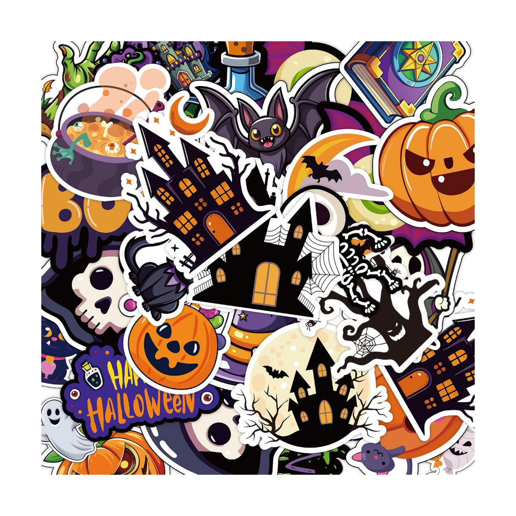 Halloween Decorations - 100 PCS Halloween Stickers | Halloween Party Favors - Halloween Games Toys Gifts Party Supplies - Crafts Accessories Treats Bulk for Classroom Decor