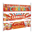 Remagr 3 Pcs Welcome to The Carnival Banner Circus Decorations