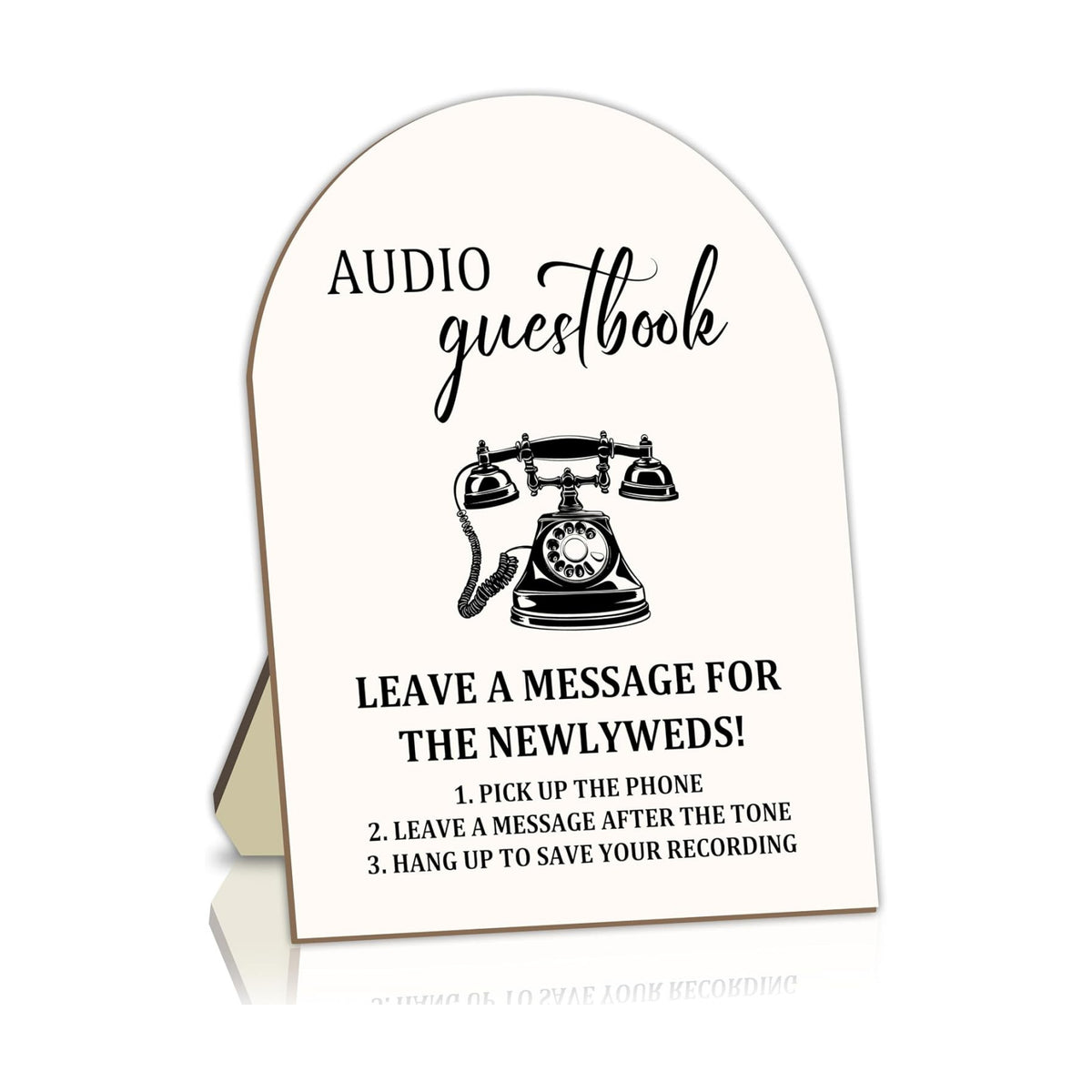 Audio Guestbook Sign, Telephone Guest Book Wedding Table Sign