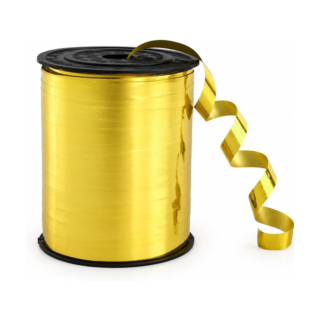 TONIFUL 250 Yards Shiny Gold Curling Ribbon 10mm Wide Balloon String
