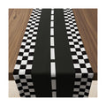 Race Car Birthday Party Decorations - Racing Car Road Table Runner | Black and White Checkered Table Cloth Decor for Kids Boys Cars Theme Two Fast Birthday Party Favors Supplies Decorations
