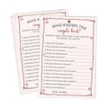 Who Knows The Couple Best - Pink Bridal Shower Games Cards - 30 Fun Wedding Party Game Cards for Bridal Shower, Engagement, Bachelorette & Newlywed Party, Icebreaker Activity Supplies & Decorations