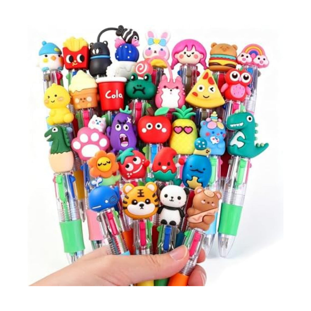 30pcs Mini Multicolor Pens 4-in-1 Cute Fun Pens for Students Teacher Gift