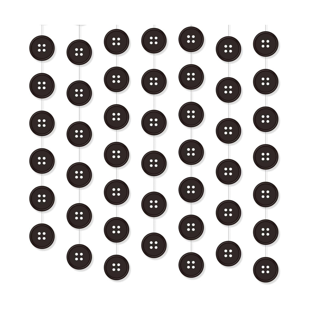 Xinnun 8 Pcs Button Birthday Party Decorations Button Eye Garland Banners