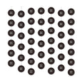 Xinnun 8 Pcs Button Birthday Party Decorations Button Eye Garland Banners