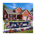 250th Anniversary America Banner, 1776-2026 USA 250 Years Patriotic Potio Banner, 4th of July Memorial Day Eagle Flag for Home Indoor Outdoor Party Decor Supplies