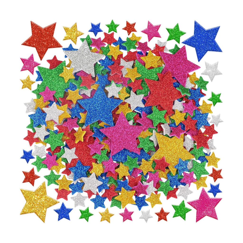 1032Pcs Foam Stickers Glitter Star Sticker Colorful Foam Stars Stickers