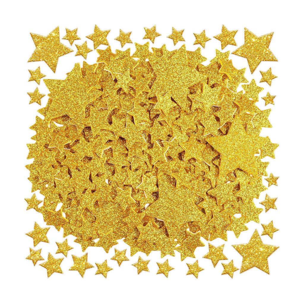 1032Pcs Foam Stickers Glitter Star Sticker Gold Foam Stars Stickers