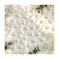 500 Pcs Pearl Solid Heart Table Scatter Confetti Mini Wedding