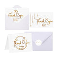 Eaasty 50 Sets Wedding Thank You Cards with Envelopes Stickers, 4x6 Inch