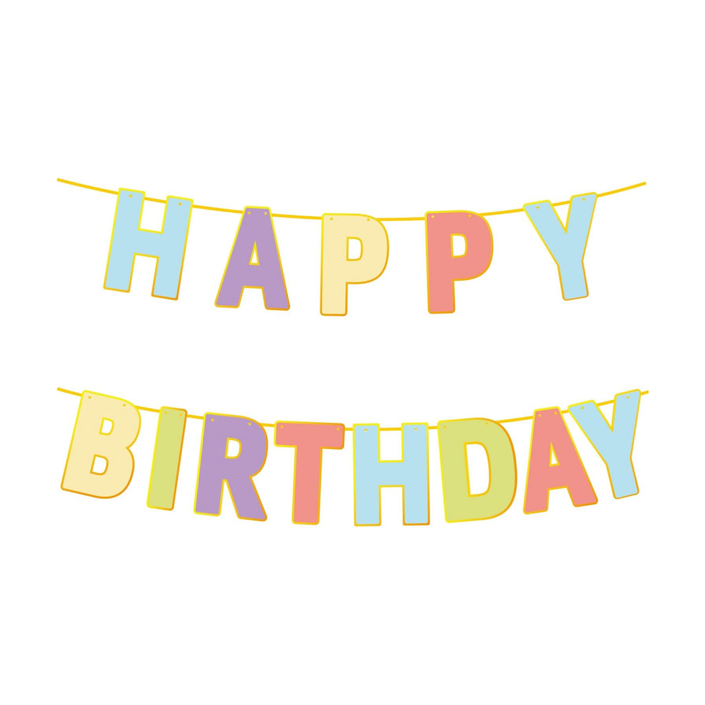 Happy Birthday Banner - Birthday Party Decorations for Home