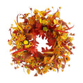 Pinkpum 22" Fall Wreath Front Door Artificial Daisy Wall Decor Autumn