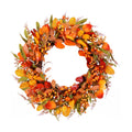 Pinkpum 22" Fall Wreath for Front Door Pumpkin Artificial Wall Decor Autumn
