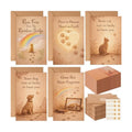 Eaasty 50 Sets Greeting Cards & Envelopes, PET Sympathy Style