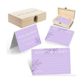 60pcs Lavender Eucalyptus Advice and Wishes Cards, 5.7"x3.8" Wedding Advice Cards for Bridal Shower, 250gsm Thick Paper Wedding Guest Book Alternative, for Mr & Mrs Engagement Party