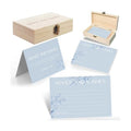 60pcs Dusty Blue Eucalyptus Advice and Wishes Cards, 5.7"x3.8" Wedding Advice Cards for Bridal Shower, 250gsm Thick Paper Wedding Guest Book Alternative for Mr & Mrs