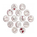 Christmas Embroidery Kit, 12PCS DIY Ornament Set for Beginners