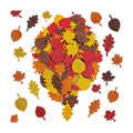 Thanksgiving Crafts for Kids - Maple Leaf Glitter Foam Stickers