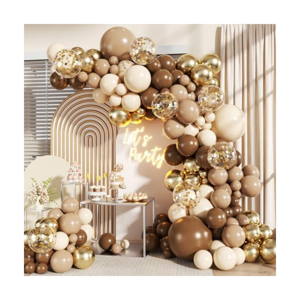Brown Balloon Arch Kit for Birthday Party Decorations