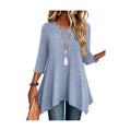 Zeagoo Womens Tops 3/4 Sleeve Loose Fit Dressy Tunics Plus Size Boho Shirts