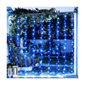 JMEXSUSS 200 LED USB Curtain Lights Blue and White