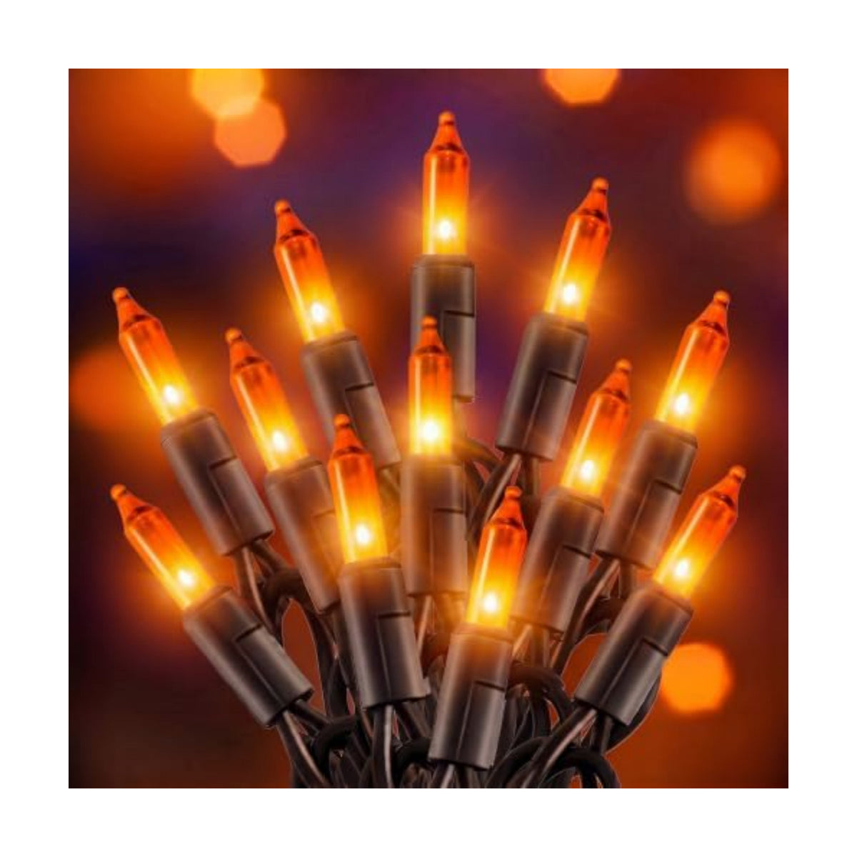 Brightown 20Ft Orange Halloween Fall Lights for Outdoor Indoor Decorations