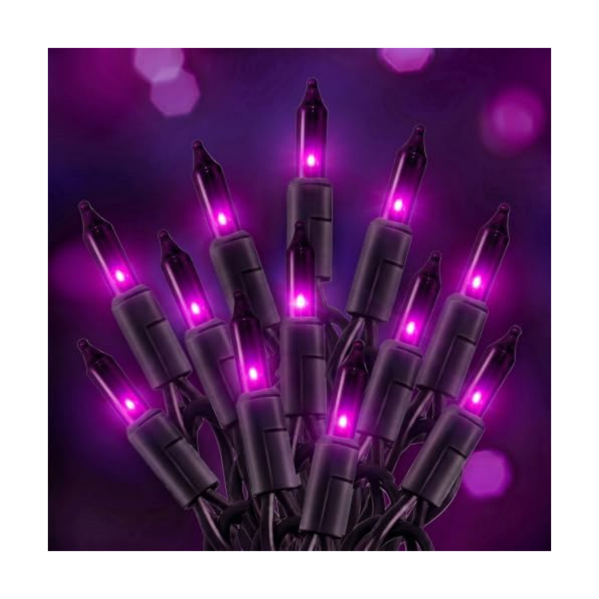20FT Purple Outdoor Halloween String Lights for Indoor Haunted House Decor