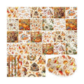 Tenceur 48 Pack 12 Styles Vintage Fall Napkins for Decoupage, 13 Inch