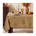 Romanstile Fall Jacquard Rectangle Tablecloth, Thanksgiving Pumpkin
