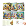 DDGYP 6 PCS Paper Folding DIY Diamond Art Greeting Cards Kit with Envelopes