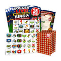 Soccer Bingo Game 24 Players - 2026 Soccer Watch Party, 470 Chips