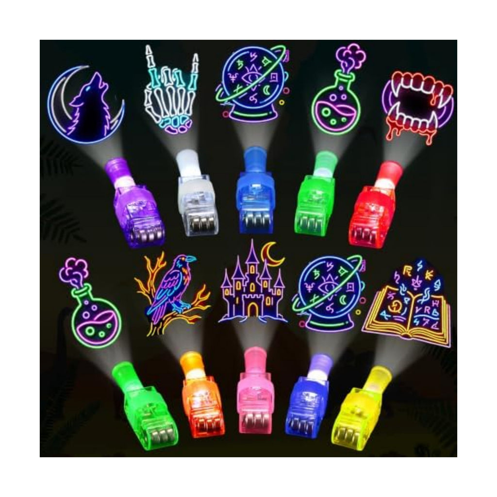 36 PCS Halloween Finger Lights Party Favors for Kids, LED Light-Up Toys