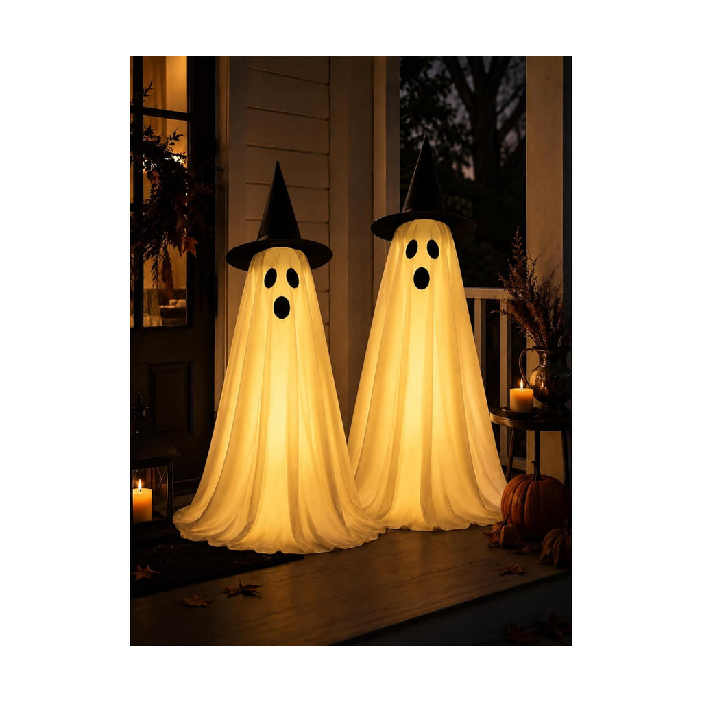 2Pcs Halloween Decorations Outdoor, Ghost Halloween Party Decoration Indoor