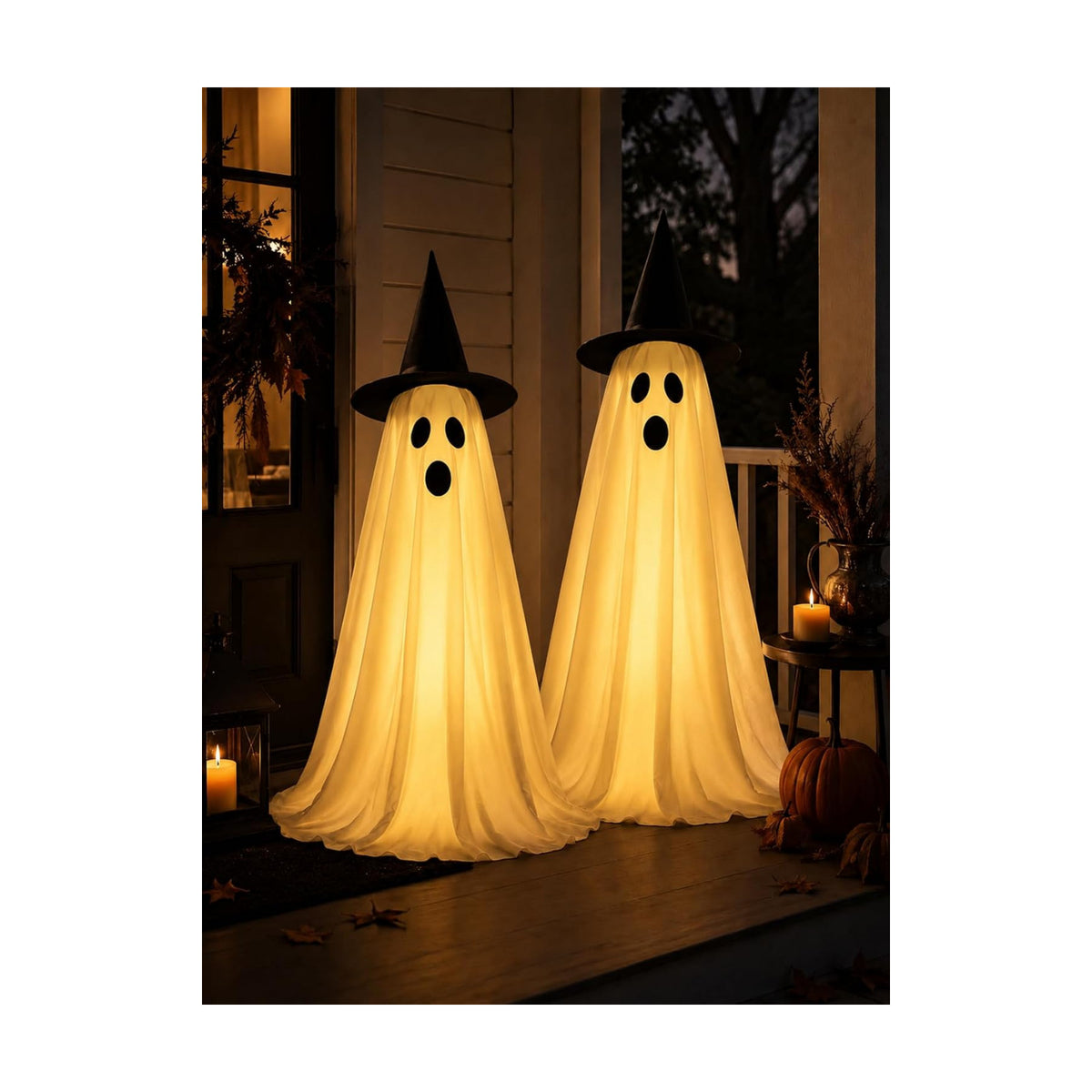2Pcs Halloween Decorations Outdoor, Ghost Halloween Party Decoration Indoor