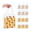 Pajean 24 Pcs Basketball Party Favors Plastic Gift Bags with Handles, 5.9 x 8.7 x 3.1 Inch Basketball Birthday PE Treat Bags, Sport Goody Bag for Classroom Exchange, Sports Event Supplies Decoration