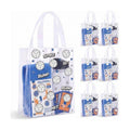 Pajean 24 Pcs Volleyball Theme Plastic Gift Bags with Handles, 5.9 x 8.7 x 3.1 Inch Volleyball PE Treat Bags, Sport Candy Goodie Pouches for Sports Senior Night, Team Gifts, Event Supplies Decoration