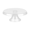 Essential Clear Cake Stand – Round Plastic Dessert Display for Parties, Weddings & Birthdays – Cupcake Holder, Candy Tray, Lightweight & Reusable – 10+ Colors