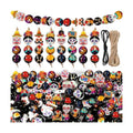 Cinnvoice 240 Pcs Holiday Wood Beads with Twine,Day of the Dead