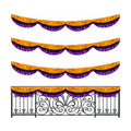 3 Pcs 20 Ft Halloween Foil Fringe Bunting, Tinsel Streamers Banner